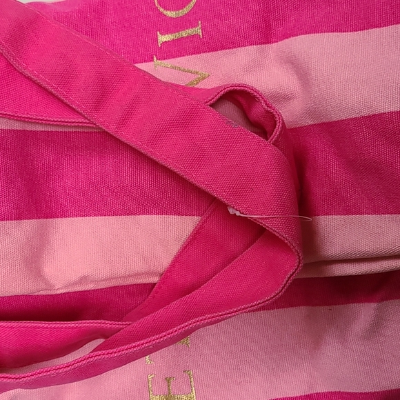 NWOT Victoria's Secret Pink Striped Weekender Bag - Picture 12 of 12